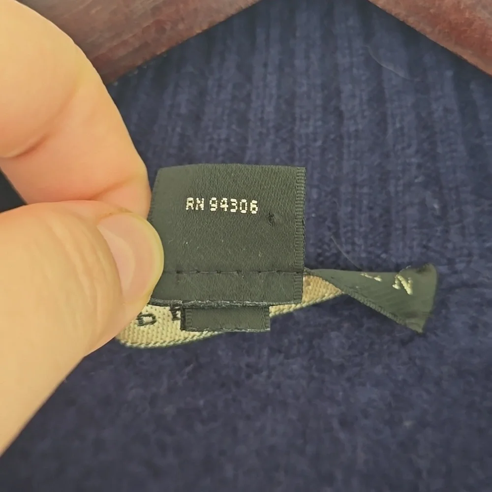 RALPH LAUREN B Label Knitted Cashmere Sweater Navy Blue Size M - Picture 6 of 13